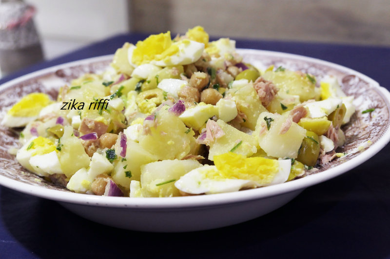salade portugaise pois chiches- thon-pommes de terre-07