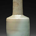 A rare large Longquan celadon mallet-shaped vase, Southern Song dynasty (1127-1279)