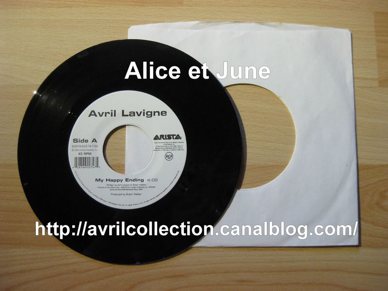 Vinyle Arista Avril Lavigne-My Happy Ending/Don't Tell Me (2004)