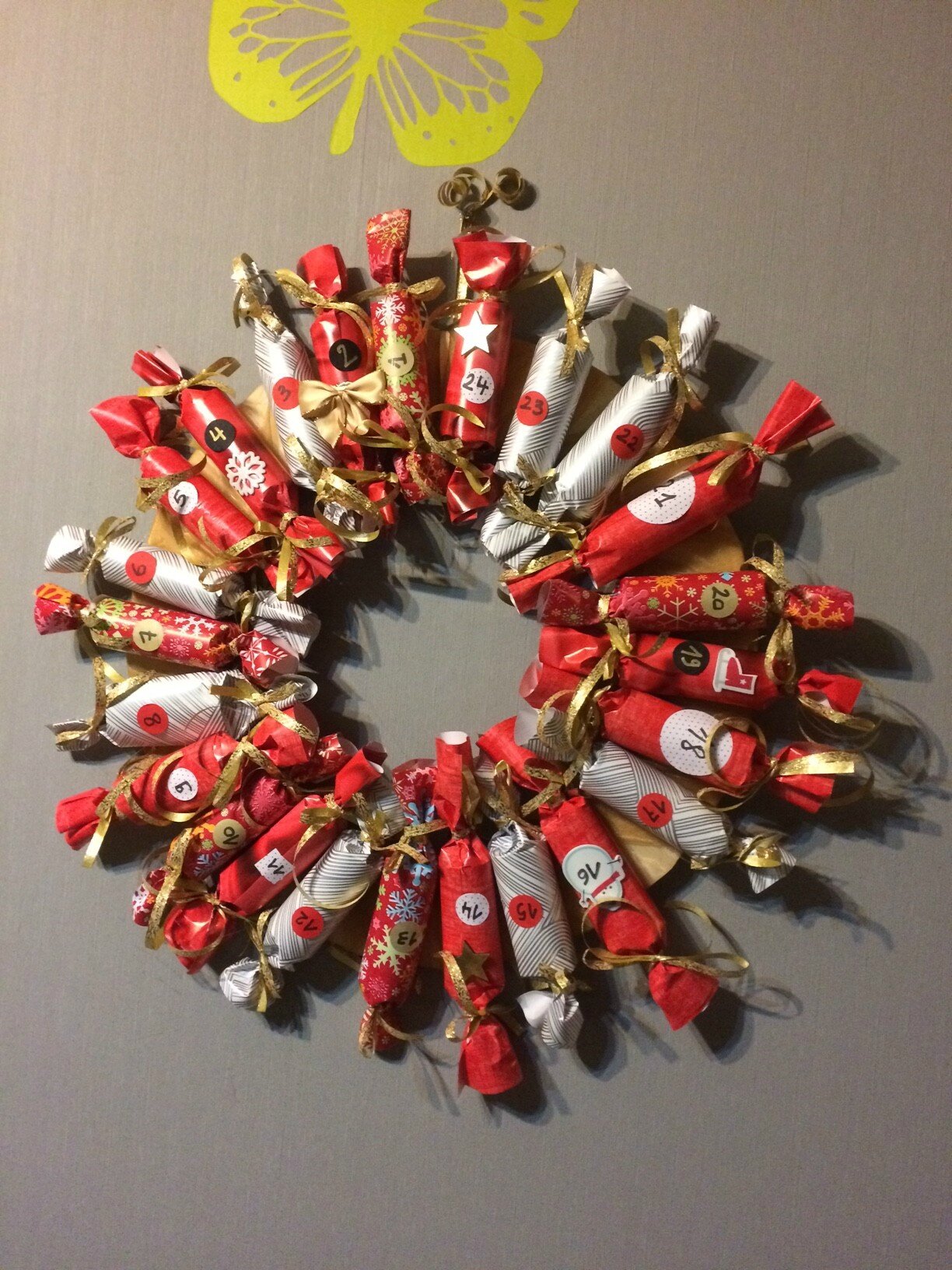 Calendrier De L Avent Avec Des Rouleaux De Papier Toilette - Un Calendrier De L Avent Avec Des Rouleaux De Papier Toilette - Un