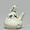 A small Qingbai 'Lion' waterdropper, Song dynasty