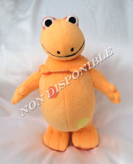05 Doudou peluche Plat noeuds Chat Tigre ours rayé rayure jaune Orchestra NEUF 