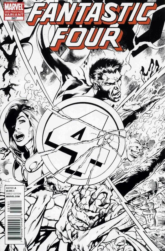 fantastic four 2009 587 3rd print variant