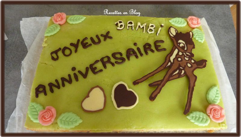 Gateau D Anniversaire Bambi Entremets Abricots Recettes En Blog