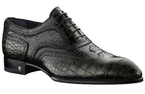 Luxurious Alligator Leather Louis Vuitton Men's Shoes - Alain.R.Truong