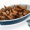 Crevettes grises au paprika fumé