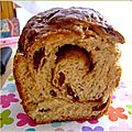 Brioche cannelle raisin