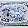 Carte baleine PINK INK DESIGNS