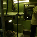 Inside night train 'Asakaze' ナハネ22形, 1958