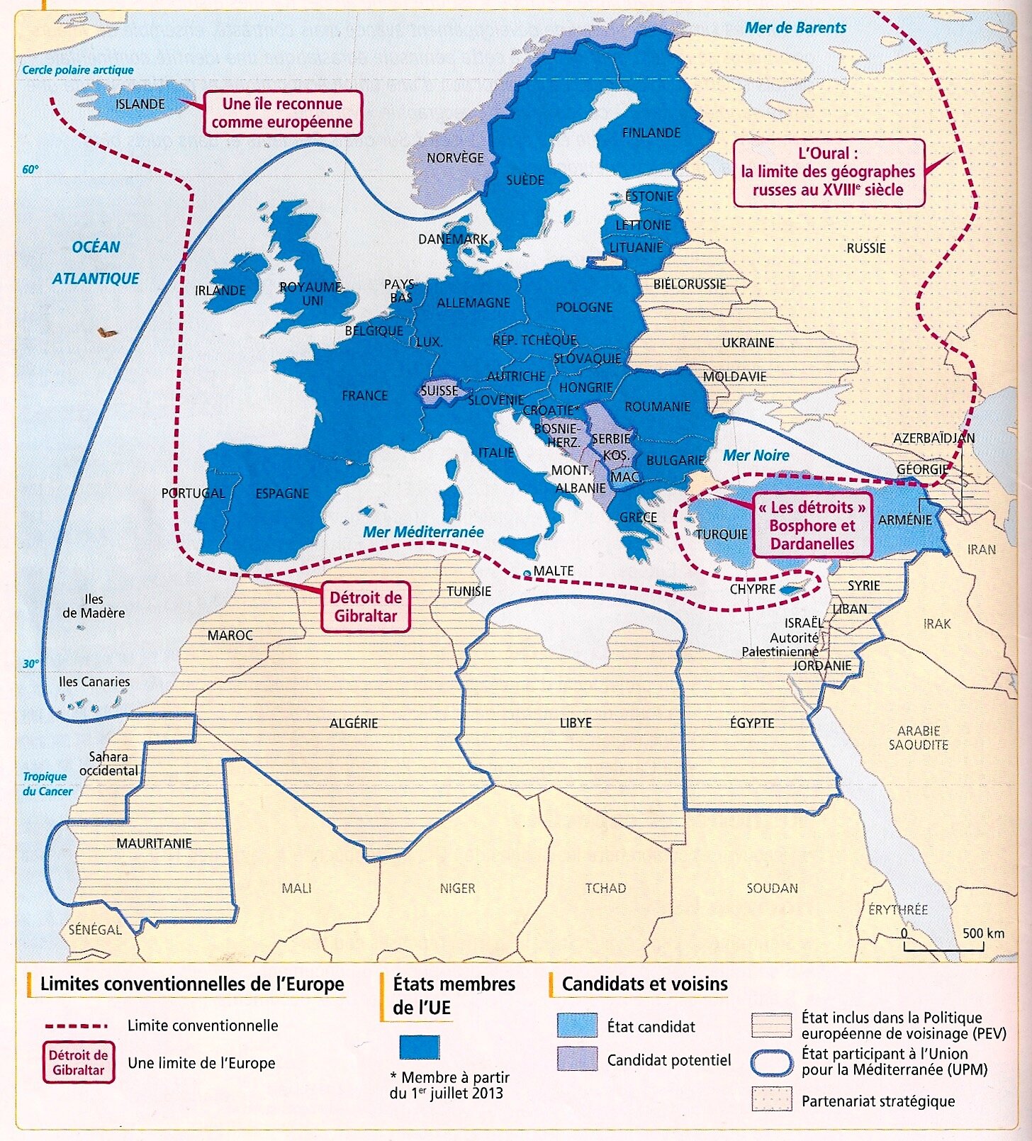 Le Continent Européen Ses Divisions Et Ses Limites Profs