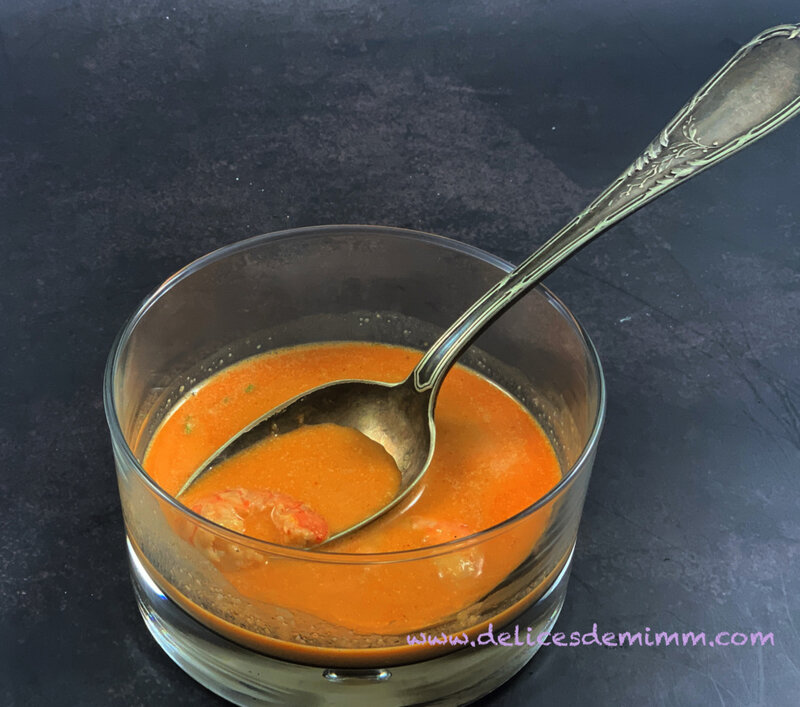 Bisque de crevettes simple et facile 4