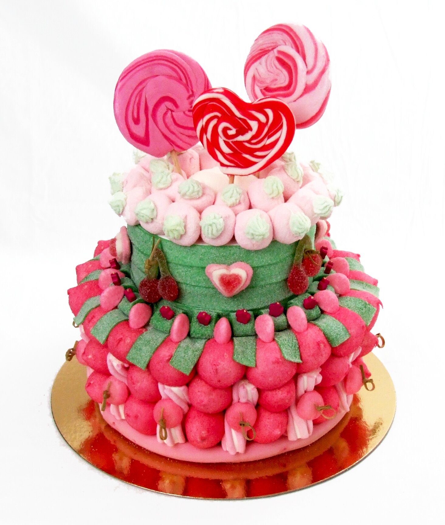gâteau de bonbons mariage  Gateau bonbon, Sucettes bonbon, Bonbons de  mariage