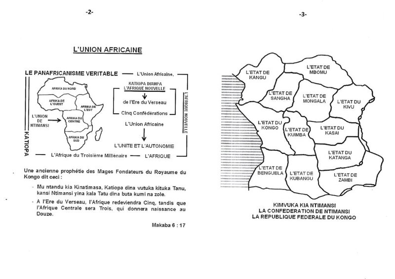 LA REPUBLIQUE FEDERALE DU KONGO CENTRALE ET L'ETAT FEDERE DE NSUNDI DOIVENT ETRE ENTRE LES MAINS DE NE MUANDA NSEMI b