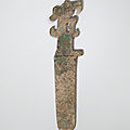 Dague en bronze, ge, fin de la dynastie shang, ca. 1200 avant j.-c.