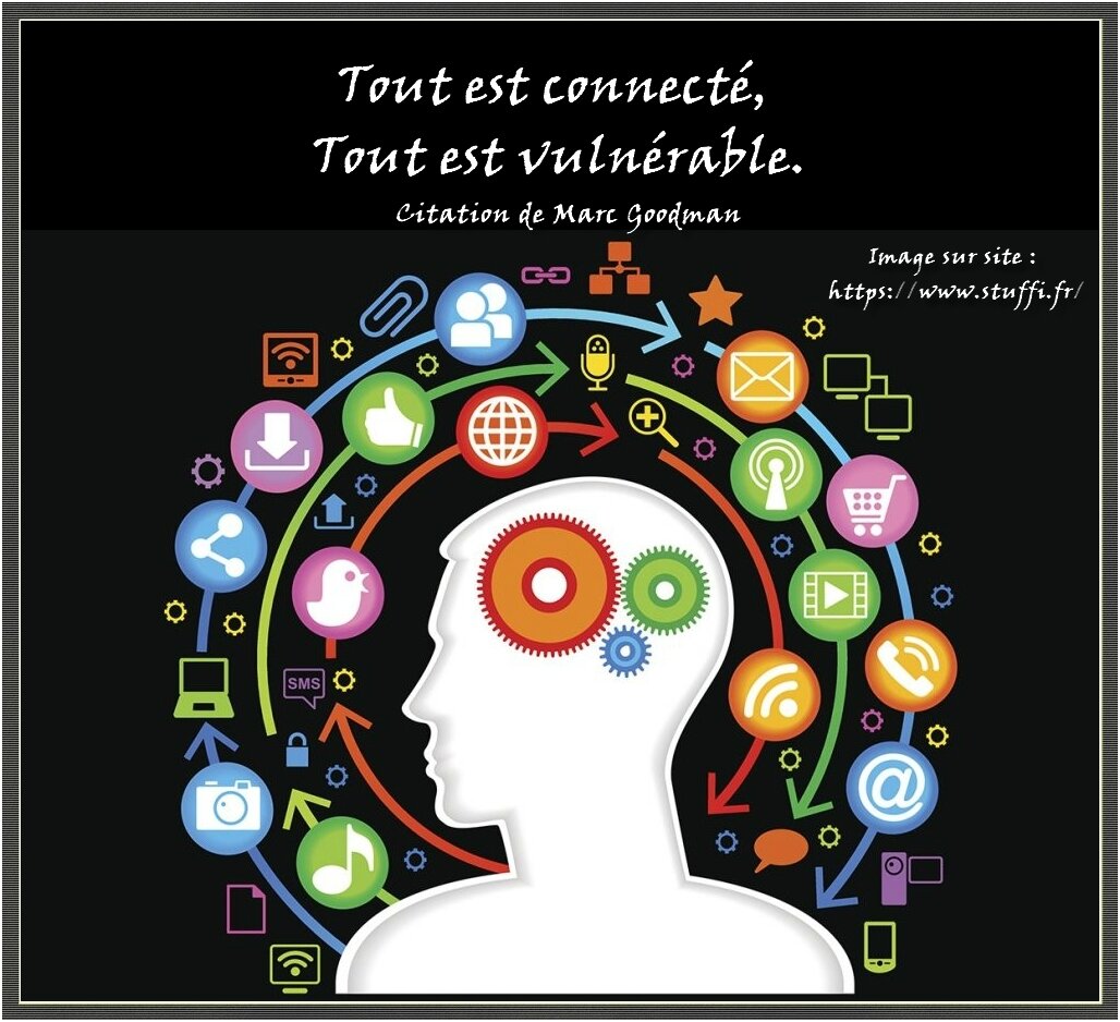 Citation Tout Est Connecte Tout Est Vulnerable Marc Goodman Mosaiques De Lectures Et D Images