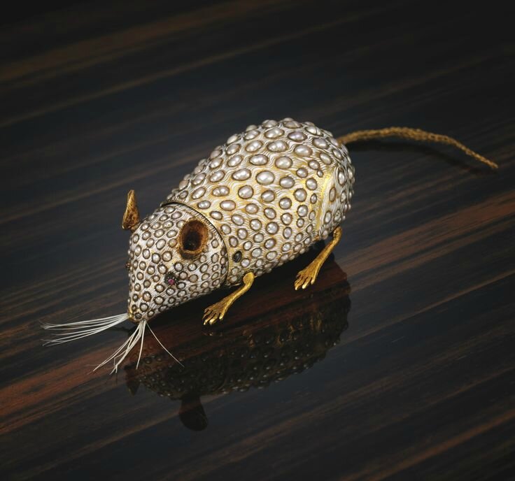 The Siberian Mouse A Pearl Gold And Enamel Automaton Mouse Attributed To Henri Maillardet Circa 1805 Alain R Truong