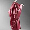 Cristobal Balenciaga (Spanish, 1895–1972), Evening wrap, 1954–55. Pink silk faille.