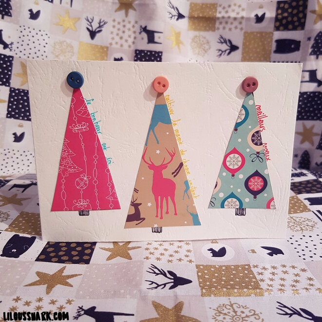 carte de noel diy tuto lilousshark