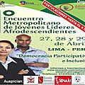 Rencontre de jeunes leaders afropéruviens à lima