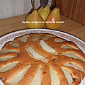 Moelleux aux poires et pépites de chocolat