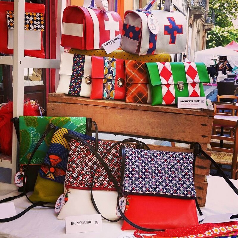 CrApule FActOry au marché de créateurs à Grenoble la corde à linge 30mai 2015