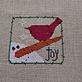 Snowman - christmas joy (angel stitchin)