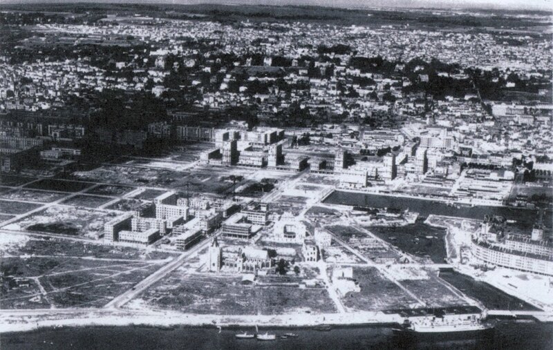 Vue du Havre détruit 1945