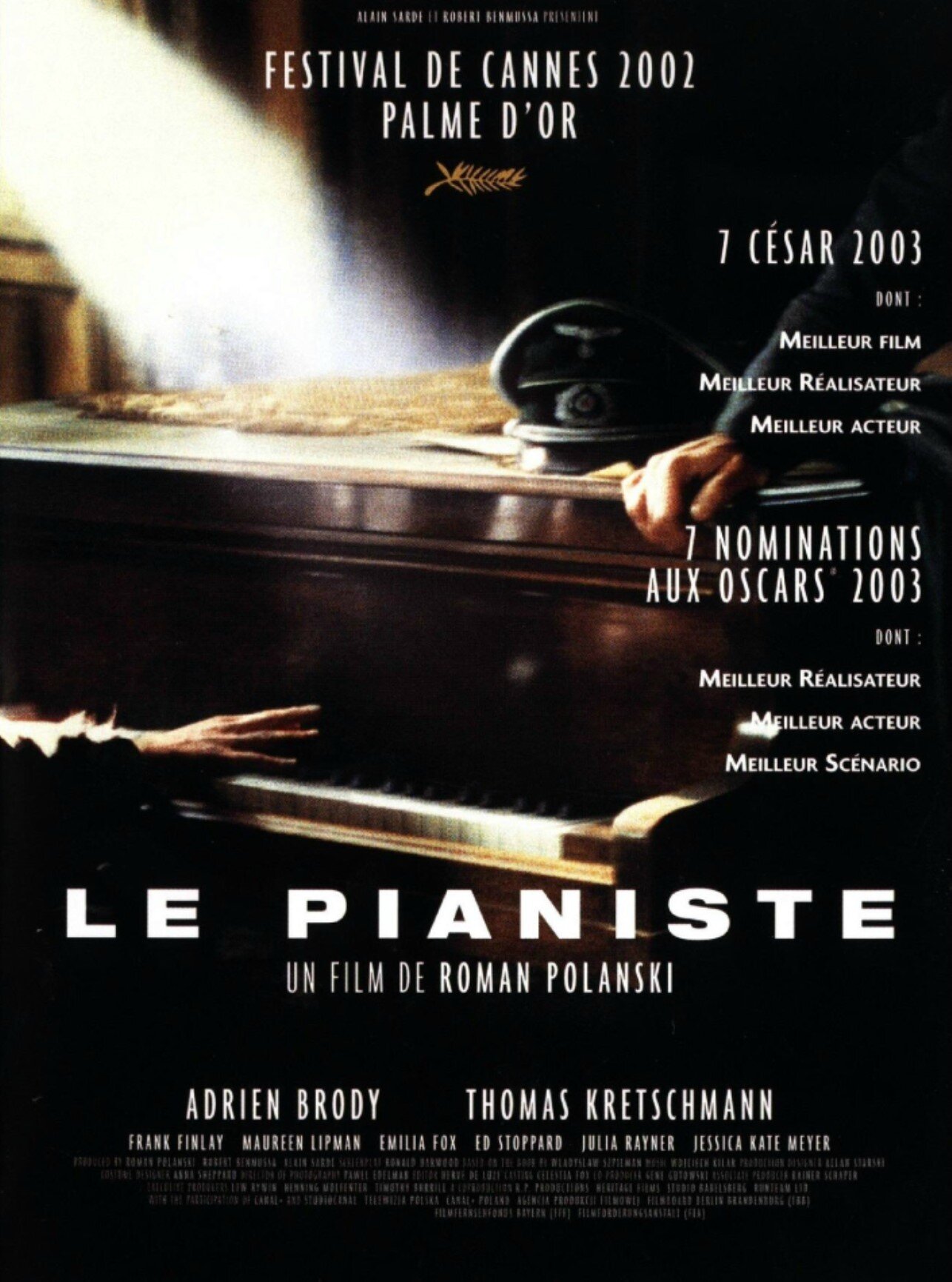 Le Pianiste “ Film réalisé par Roman Polanski en 2002 - Les Films sur la  Seconde Guerre mondiale