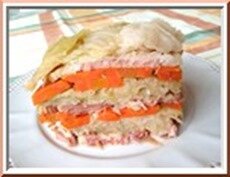 mille-feuille de chou vert mille-feuille de chou vert