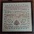 Sampler aux roses (antique)