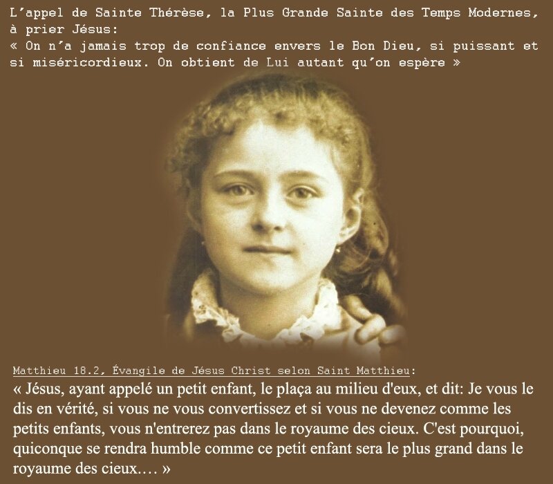 L'appel de Sainte Thérèse JESUS source de vie en bocage