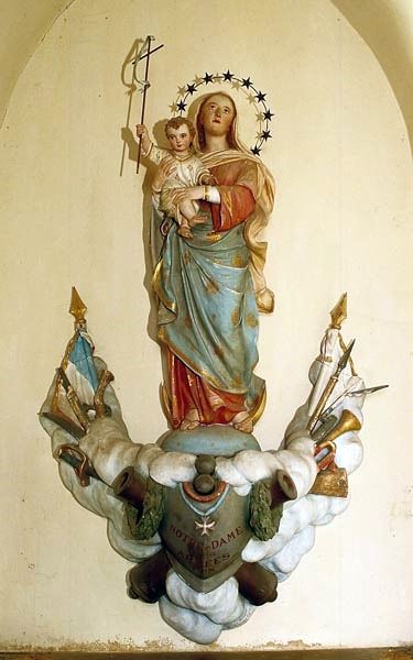 Pancé, chapelle ND des Armée, statue de ND