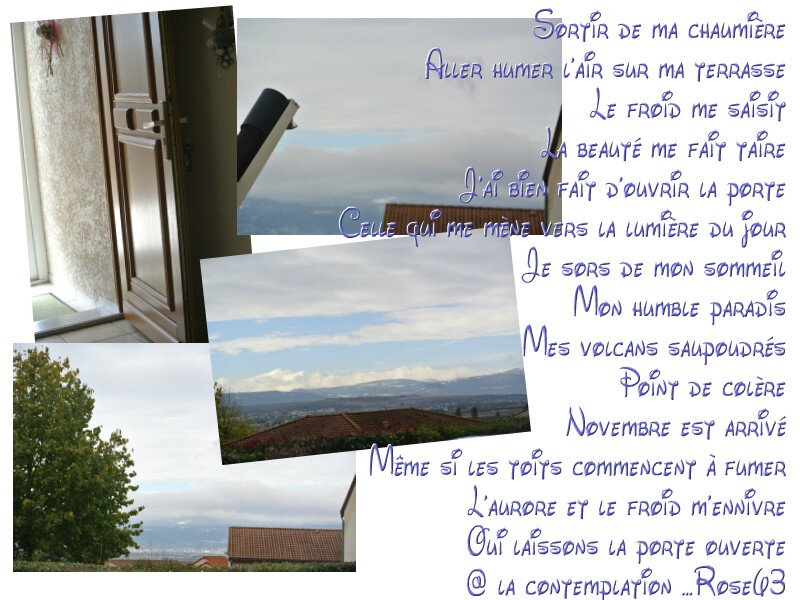 Ma participation sur la porte ouverte en ce moix de novembre Rose63