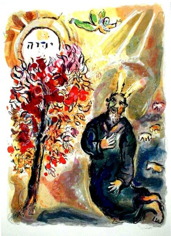 Révélation du Nom à Moïse, Marc Chagall