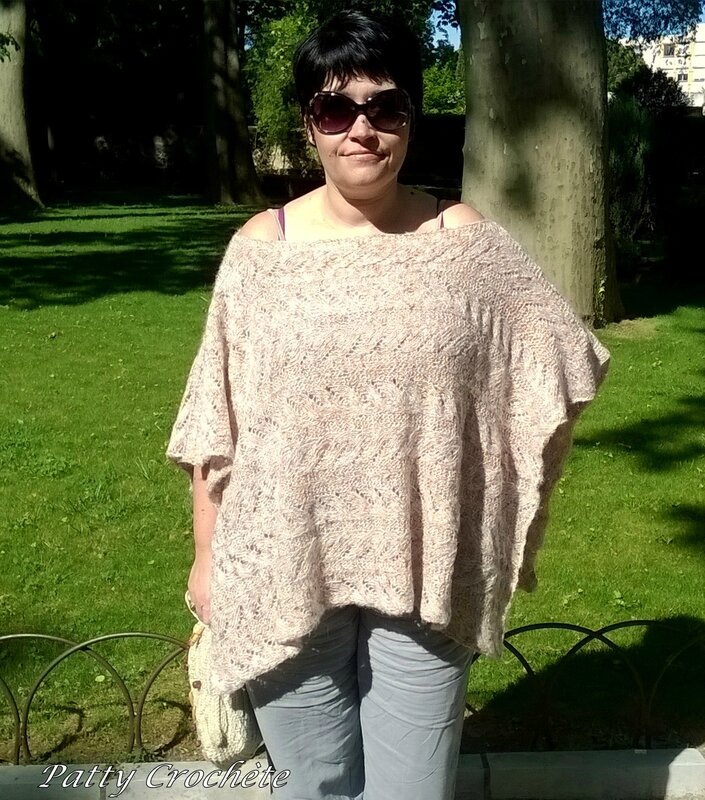 Poncho Katia terminé porté (1)