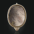 A gem set carved jade mirror, north india or deccan, 1675-1700
