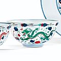 Bol en porcelaine wucai chine, dynastie qing, marque et époque daoguang (1821-1850)   - sotheby's