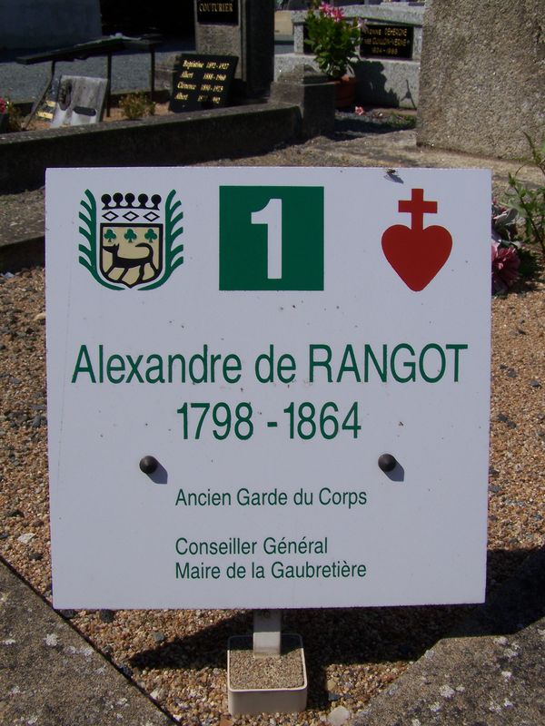Panneau n°1. La tombe d'Alexandre de Rangot