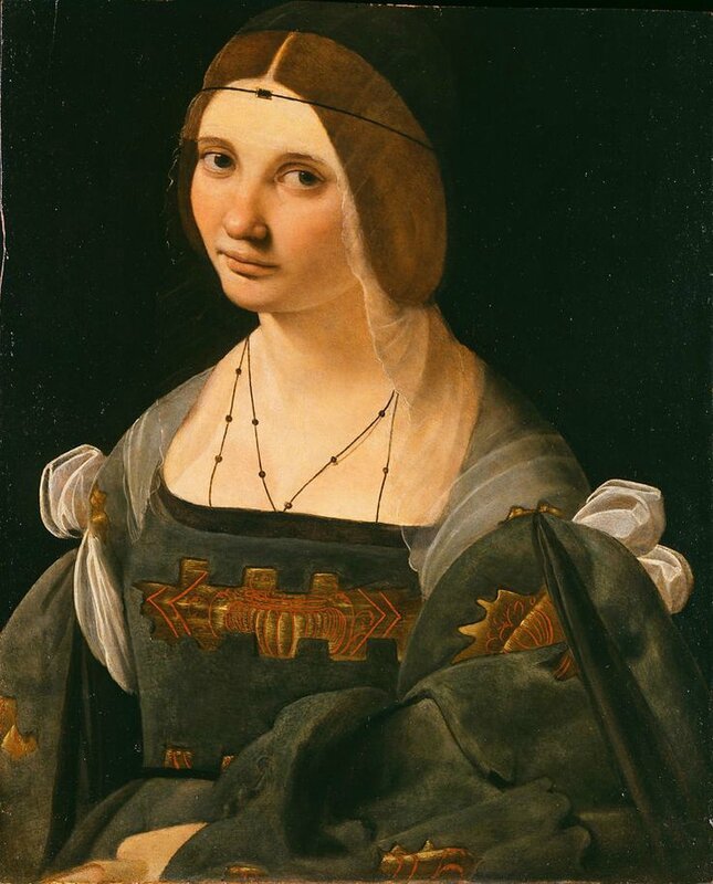 Giovanni Antonio Boltraffio, Lady in gray, 1500