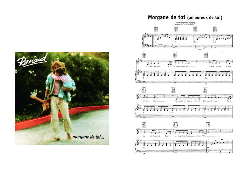 Partition guitare Renaud - Morgane de toi - Maxitabs