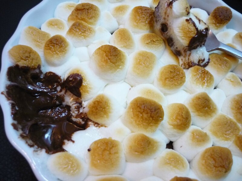 S'mores dip - chocolat chaud et chamallow