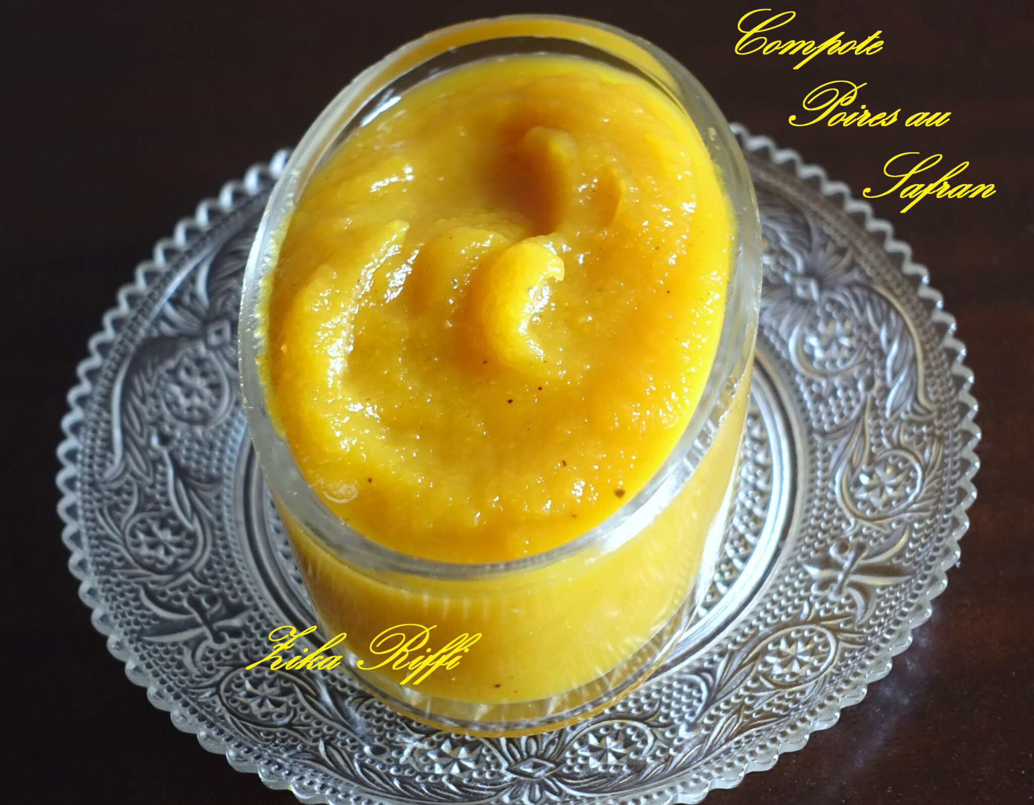 COMPOTE DE POIRES AU SAFRAN ET AUX ÉPICES Cuisine De Zika