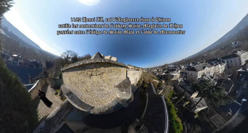 1182 Henri II, roi d’Angleterre étant à Chinon ratifie les conventions de l’abbaye Saint-Magloire de Léhon passées entre l’évêque de Saint Malo et l’abbé de Marmoutier