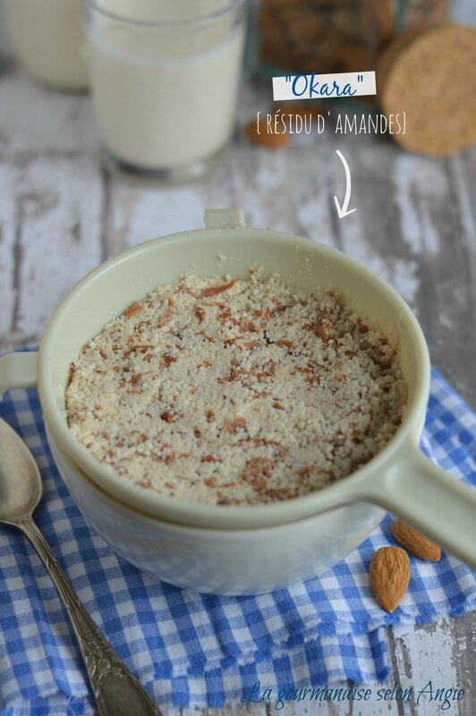 okara résidu d'amandes