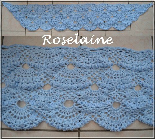 Roselaine 84 Blue shawl