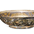A gilt-decorated silver 'makara' vessel, yi, tang dynasty (618-907)