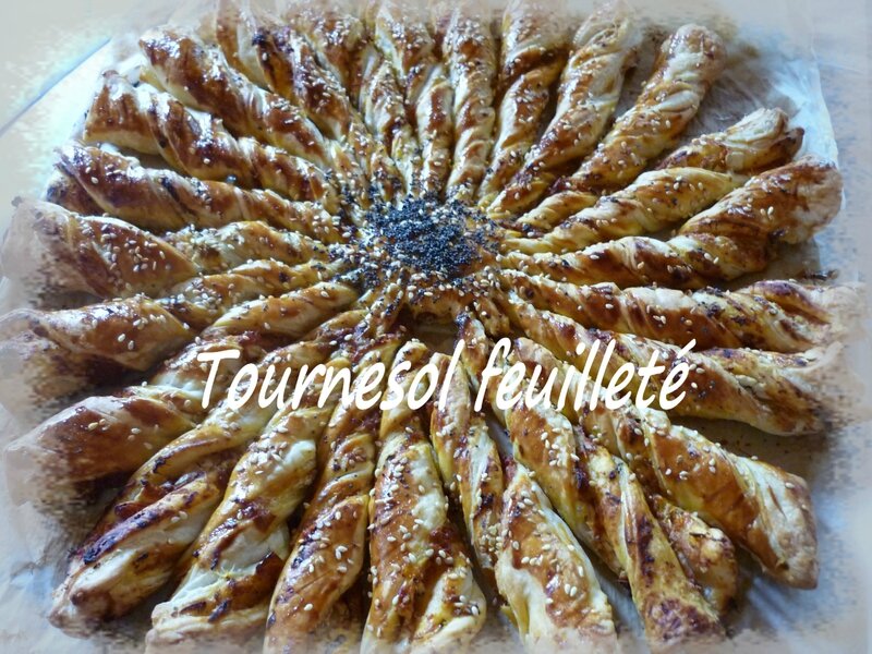 Tournesol feuilleté - La petite cuisine de Framboisine