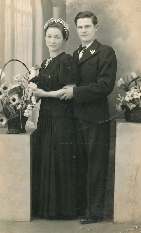 Constant De (frère de Léon) et son épouse Marie Li le jour de leur mariage