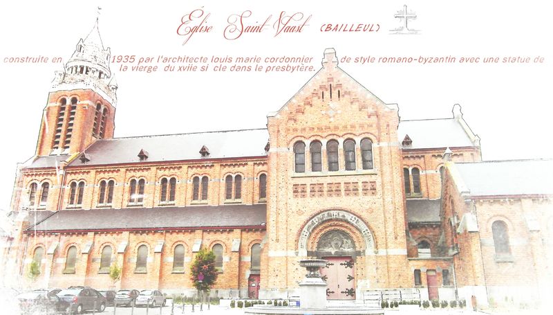 eglise saint vaast bailleul scrap cittaion Et&hellip;Fée de scrap