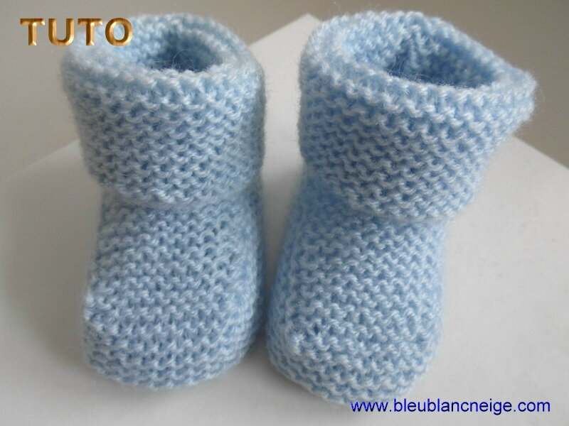 Tuto Tricot Bebe Chaussons Bleu Explications Pdf Tuto Tricot Bebe